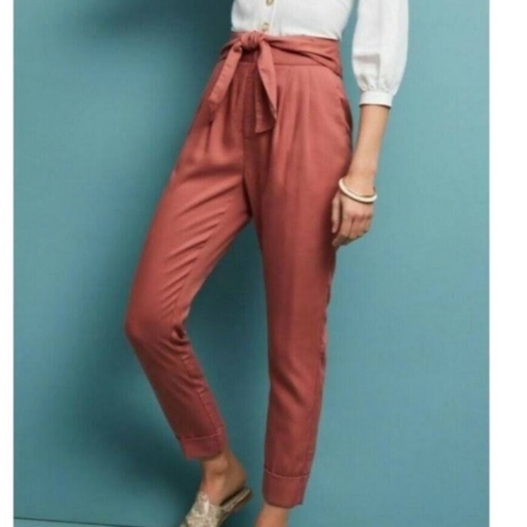 Cartonnier Romantic Sweet size 4 high waisted tie pants - Picture 1 of 8